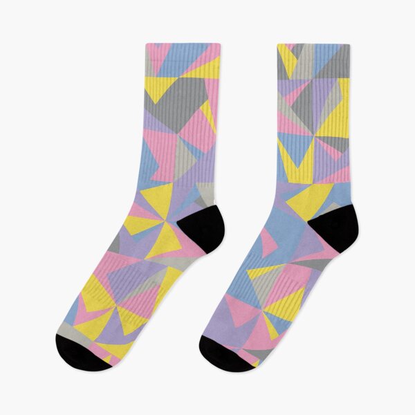 Item preview, Abstract ornament with geometric polygonal tiles in multicolor palette variation designed and sold by acidmit.