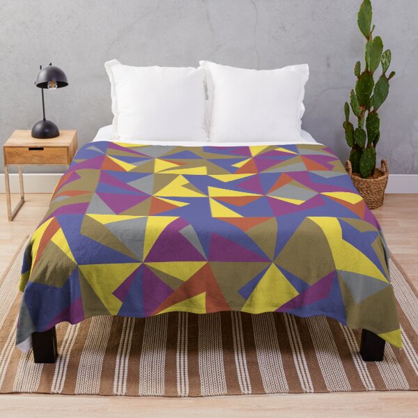 Item preview, Abstract pattern with geometric polygonal tiles in multicolor palette variation designed and sold by acidmit.