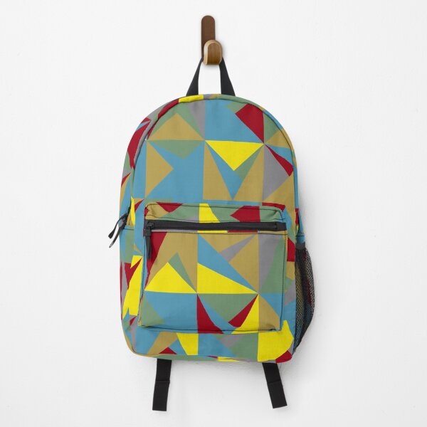 Item preview, Geometric polygonal tiles in abstract mosaic in multicolor palette variation designed and sold by acidmit.