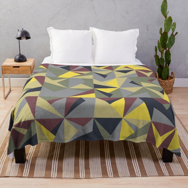 Item preview, Geometric polygonal tiles in abstract ornament in multicolor palette variation designed and sold by acidmit.