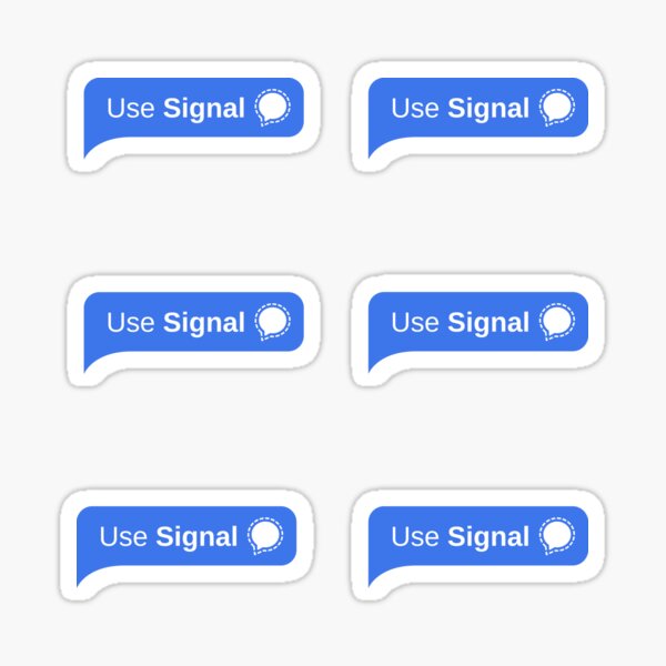 Utiliser Signal Pack Blue Sticker