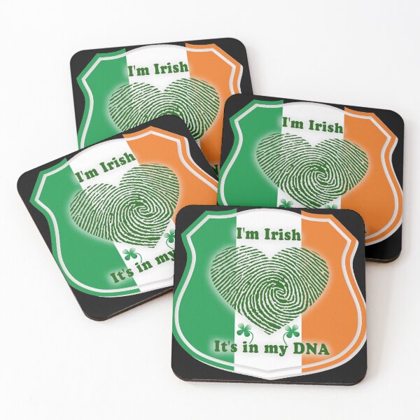 Item preview, I'm Irish, It's in my DNA Green Valentine Heart  designed and sold by dreamofdenim.