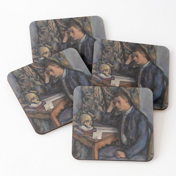 Item preview, Hombre joven y calavera de Paul Cézanne designed and sold by IndieArtDream.