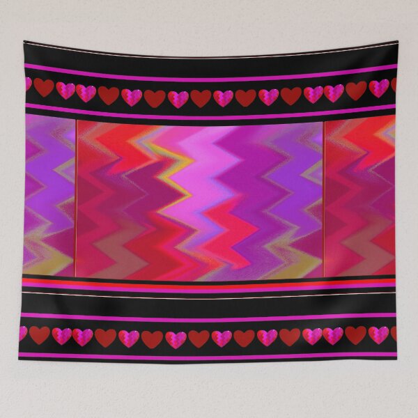 Item preview, Heart Zig Zag long design designed and sold by mvbillings.