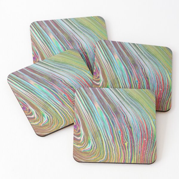 Item preview, Confetti Ribbons acrylic abstract painting designed and sold by Color Splash Gallery.