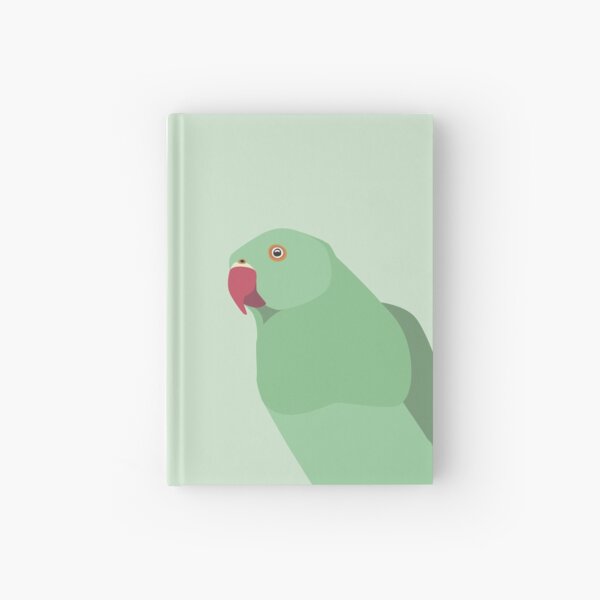 Parakeet close up Hardcover Journal