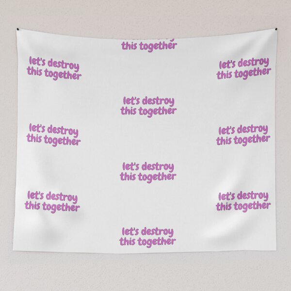 Item preview, Let's destroy this together simple design designed and sold by theamalia.