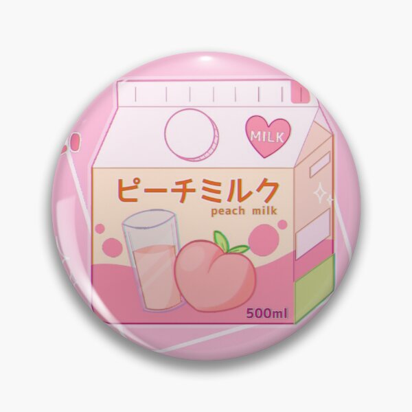 Item preview, Peach milk carton aesthetic pastel pink kawaii designed and sold by Leptailiin.