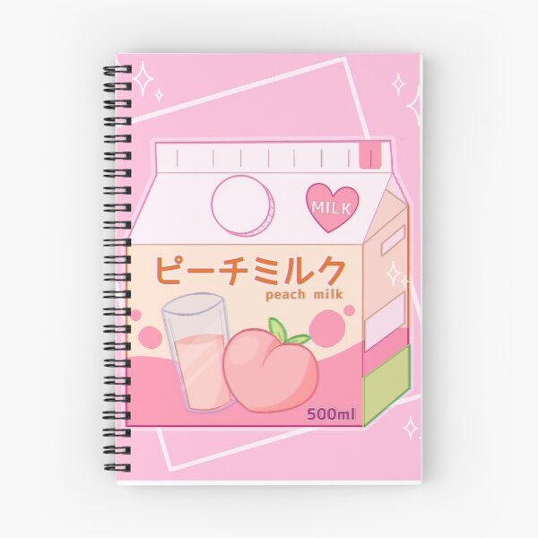Item preview, Peach milk carton aesthetic pastel pink kawaii designed and sold by Leptailiin.