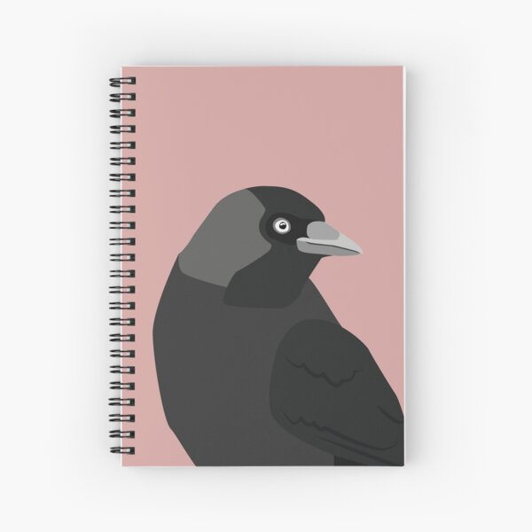 Jackdaw close up Spiral Notebook