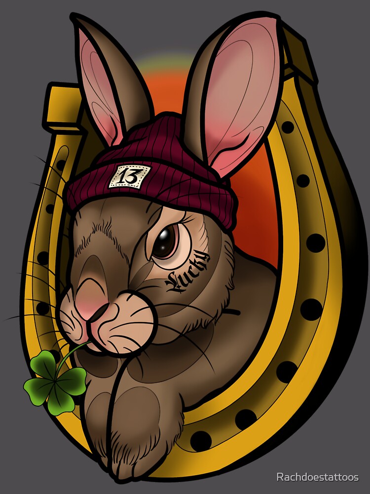 Thumbnail 6 of 6, Premium Oversized Sweatshirt, Lucky Rabbit designed and sold by Rachdoestattoos.