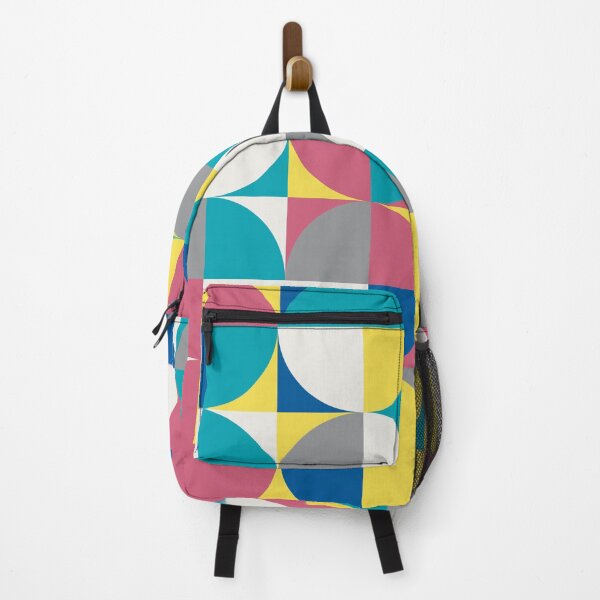 Item preview, Geometric round tiles in abstract pattern in multicolor palette variation designed and sold by acidmit.