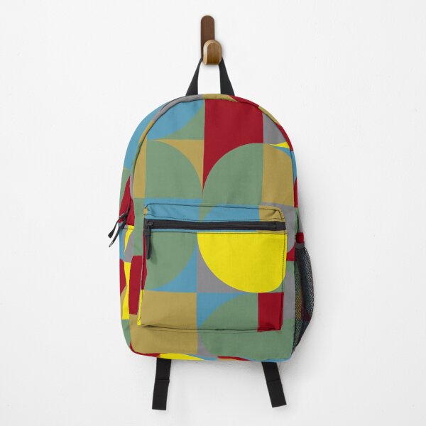Item preview, Geometric round tiles in multicolor palette variation in abstract pattern designed and sold by acidmit.