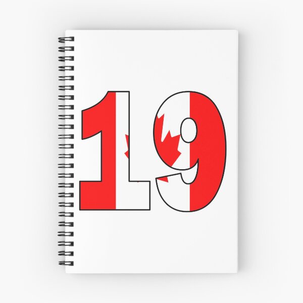 Item preview, Number 19 with Canadian flag on the background designed and sold by AllShirts21.