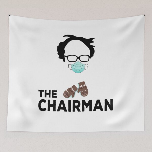 Item preview, Bernie Sanders Mittens The Chairman meme 2021 designed and sold by AnimaLovers.