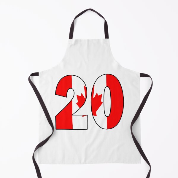 Item preview, Number 20 with Canadian flag on the background designed and sold by AllShirts21.