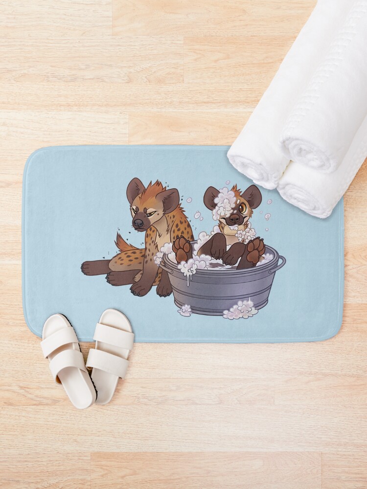 Thumbnail 2 of 6, Bath Mat, Wash your Yeens! designed and sold by Mr-Lemur.
