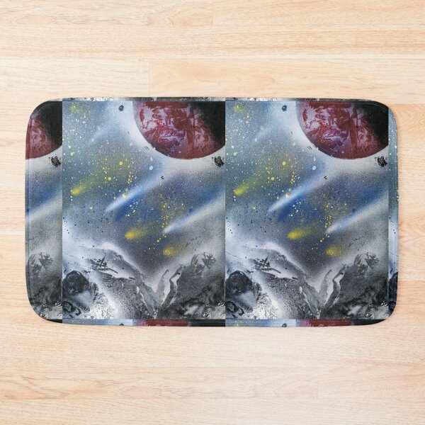 Item preview, funky space scene with shooting stars designed and sold by Twinkleb17.