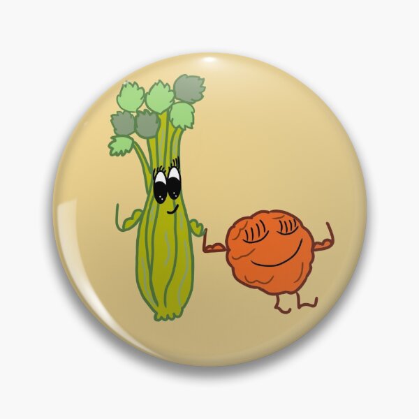 Item preview, Celery and Meatball Couple designed and sold by whitejuicebox.