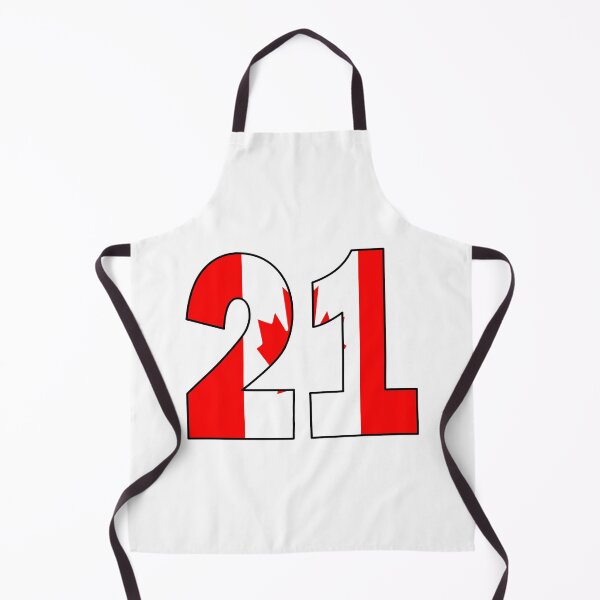 Item preview, Number 21 with Canadian flag on the background designed and sold by AllShirts21.
