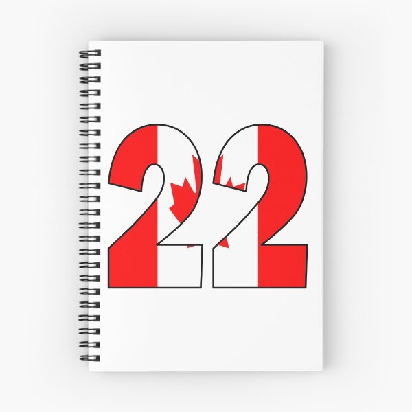 Item preview, Number 22 with Canadian flag on the background designed and sold by AllShirts21.