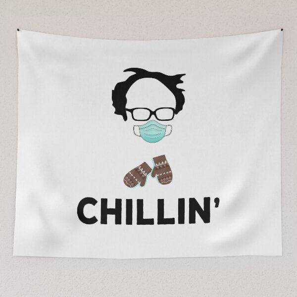 Item preview, Bernie Sanders Mittens Chillin 'meme 2021 designed and sold by AnimaLovers.