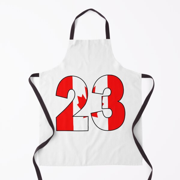 Item preview, Number 23 with Canadian flag on the background designed and sold by AllShirts21.