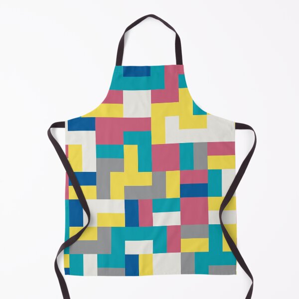 Item preview, Abstract ornament with geometric rectangular shapes in multicolor palette variation designed and sold by acidmit.