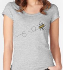 Flying Manchester Bee, Classic Edition Women's Fitted Scoop T-Shirt