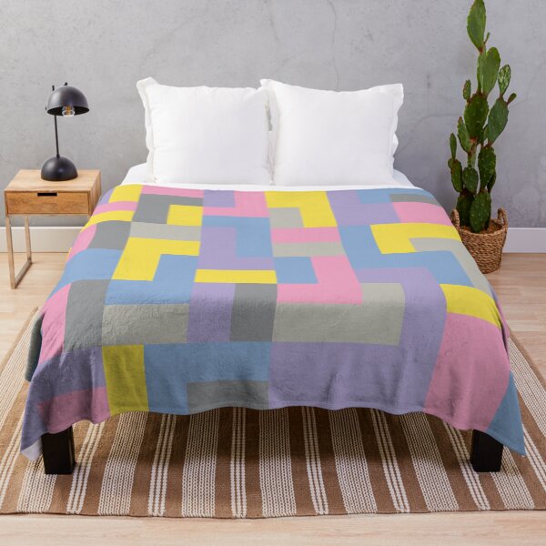 Item preview, Abstract pattern with geometric rectangular shapes in multicolor palette variation designed and sold by acidmit.
