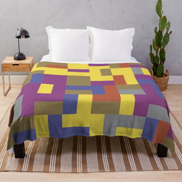 Item preview, Geometric rectangular shapes in abstract mosaic in multicolor palette variation designed and sold by acidmit.