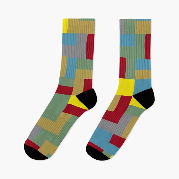 Item preview, Geometric rectangular shapes in abstract ornament in multicolor palette variation designed and sold by acidmit.