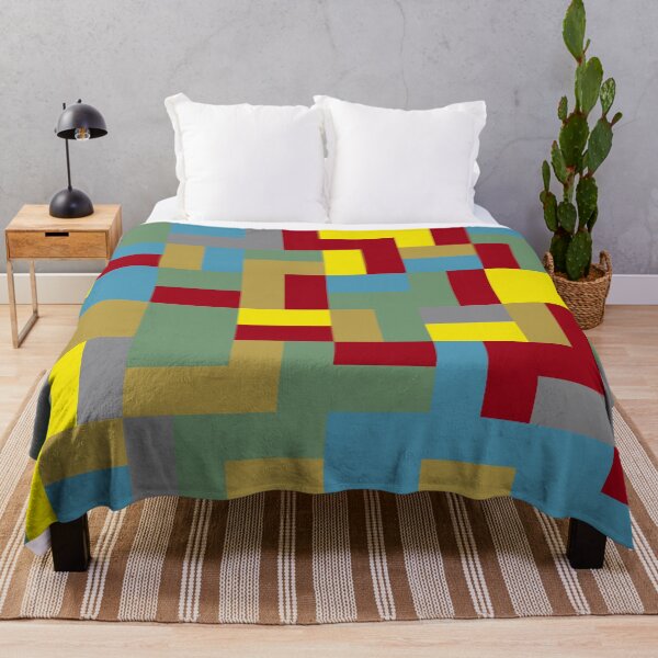 Item preview, Geometric rectangular shapes in abstract ornament in multicolor palette variation designed and sold by acidmit.