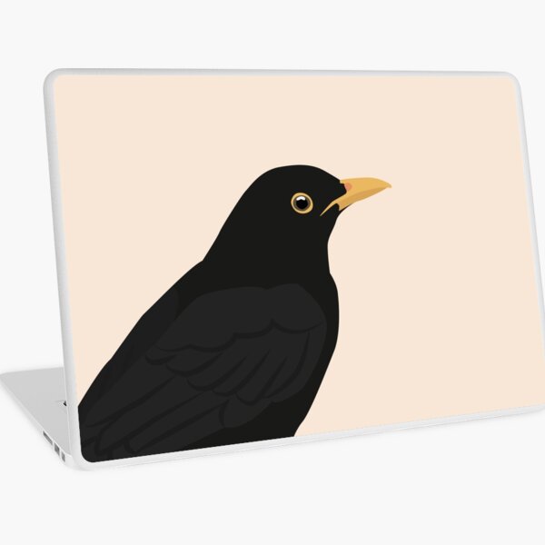 Blackbird close up Laptop Skin