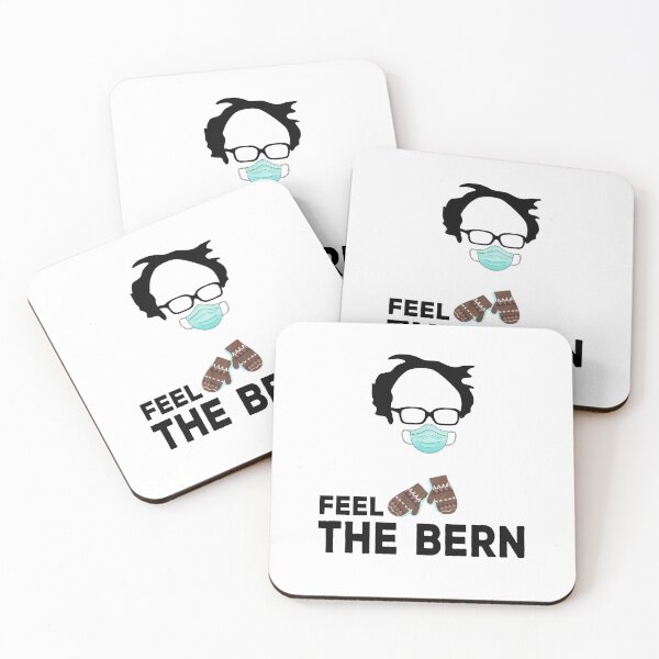 Aperçu de l'œuvre Bernie Sanders Mittens Feel the Bern meme 2021 créée et vendue par AnimaLovers.
