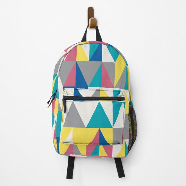 Item preview, Geometric triangular shapes in multicolor palette variation in abstract mosaic designed and sold by acidmit.