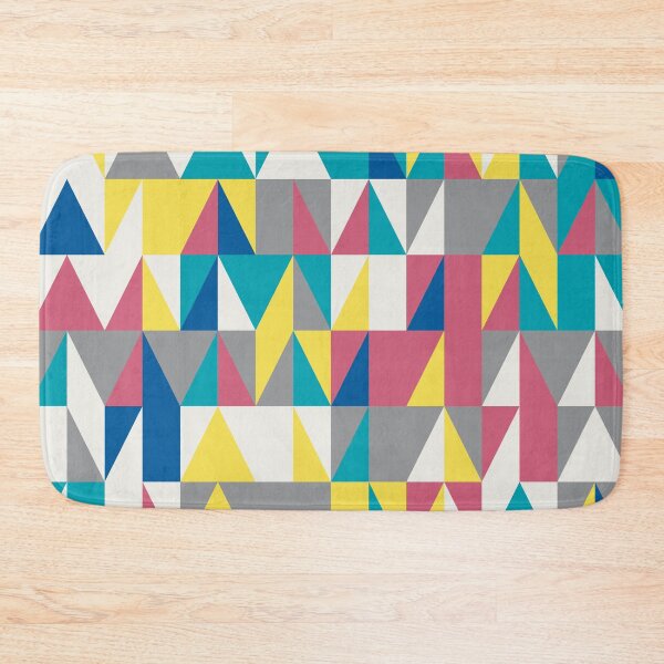 Artikelvorschau, Geometric triangular shapes in multicolor palette variation in abstract mosaic entworfen und verkauft von acidmit.