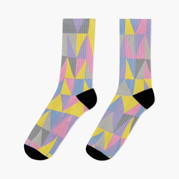 Item preview, Geometric triangular shapes in multicolor palette variation in abstract ornament designed and sold by acidmit.