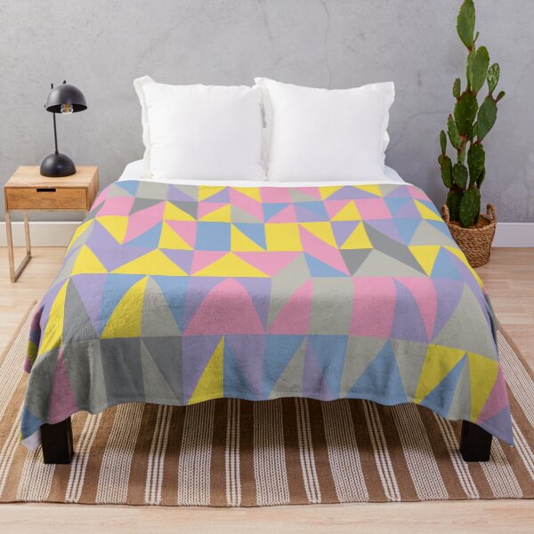 Item preview, Geometric triangular shapes in multicolor palette variation in abstract ornament designed and sold by acidmit.