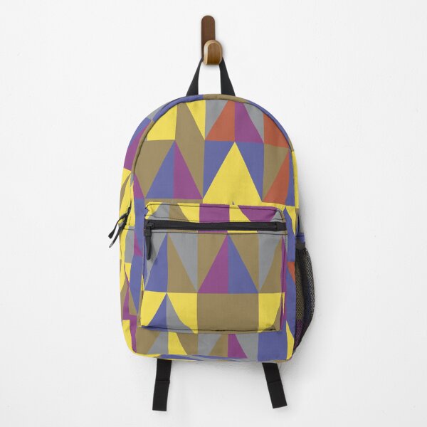 Item preview, Geometric triangular shapes in multicolor palette variation in abstract pattern designed and sold by acidmit.