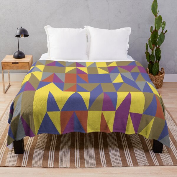 Item preview, Geometric triangular shapes in multicolor palette variation in abstract pattern designed and sold by acidmit.