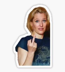 A Lovely FU from Gillian Anderson Sticker