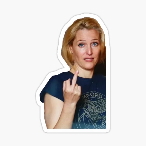 Eine schöne FU von Gillian Anderson Sticker