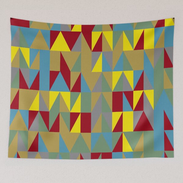 Artikelvorschau, Abstract mosaic with geometric triangular elements in multicolor palette variation entworfen und verkauft von acidmit.