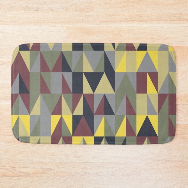 Item preview, Abstract ornament with geometric triangular elements in multicolor palette variation designed and sold by acidmit.