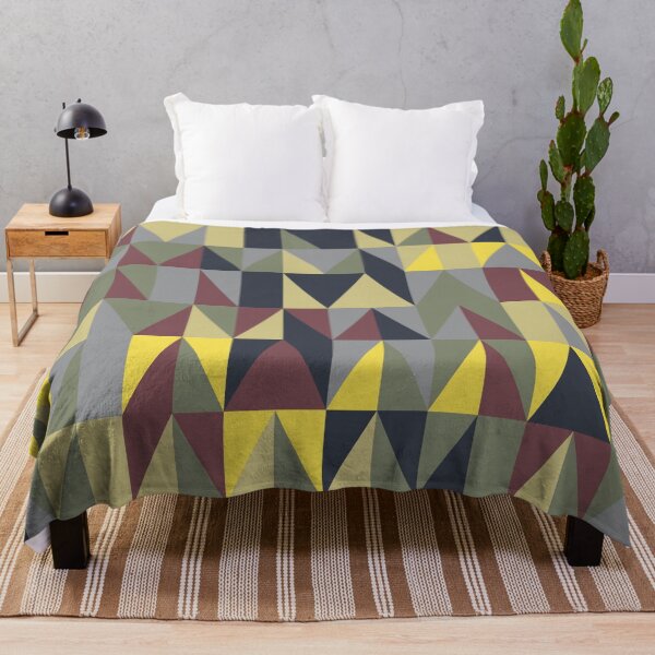 Item preview, Abstract ornament with geometric triangular elements in multicolor palette variation designed and sold by acidmit.