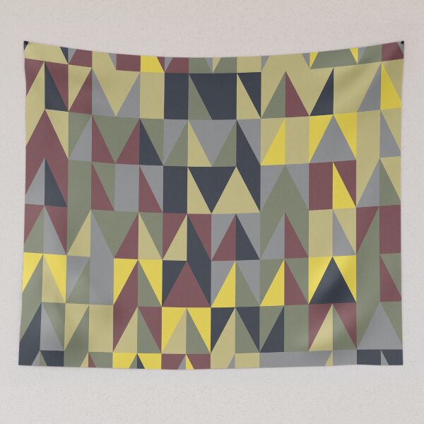 Artikelvorschau, Abstract ornament with geometric triangular elements in multicolor palette variation entworfen und verkauft von acidmit.