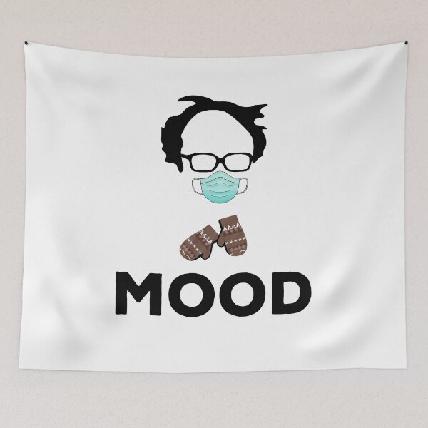 Item preview, Bernie Sanders Mittens Current Mood meme 2021 designed and sold by AnimaLovers.