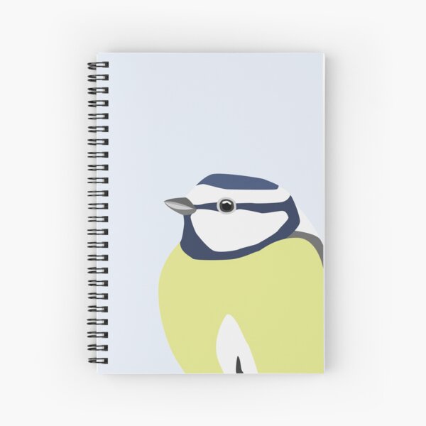 Blue Tit close up Spiral Notebook
