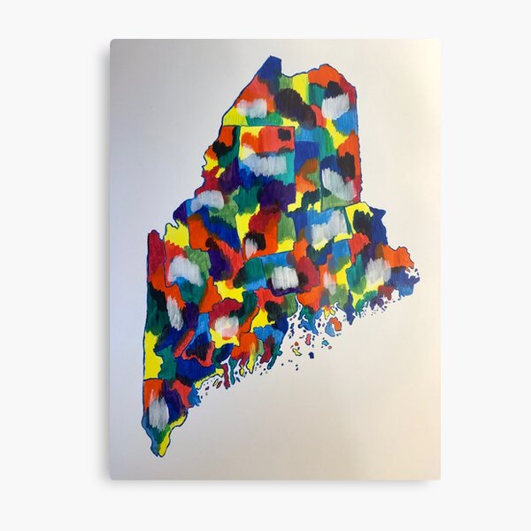 Maine Metal Print